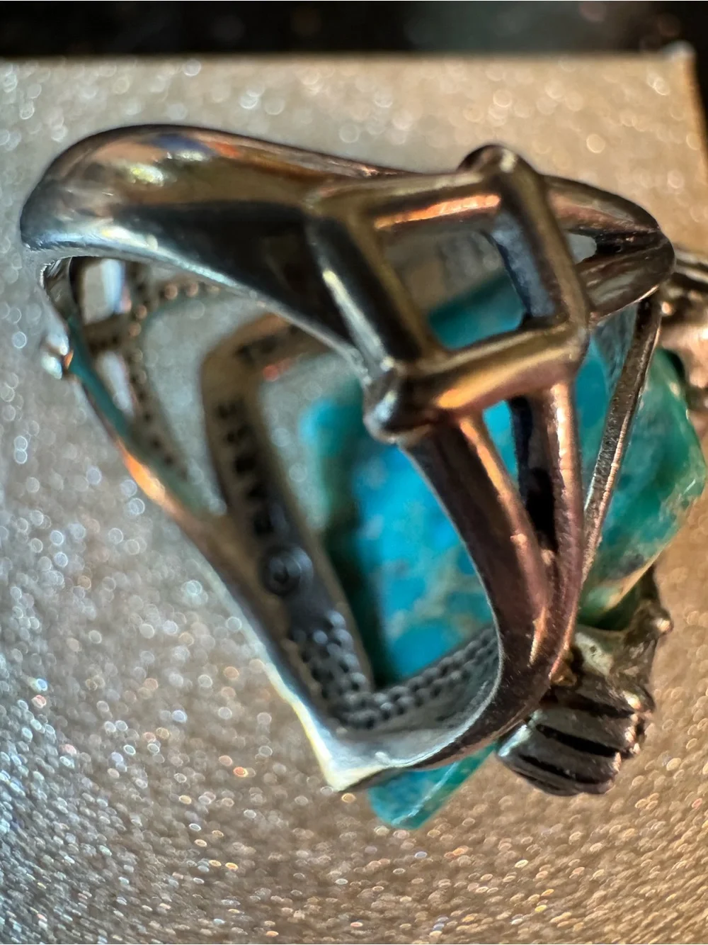 Studio Barse Turquoise Stone Ring with  Butterfly Accent - Women Jewelry 925